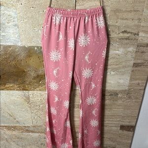 Pink Celestial Print Lounge Pants